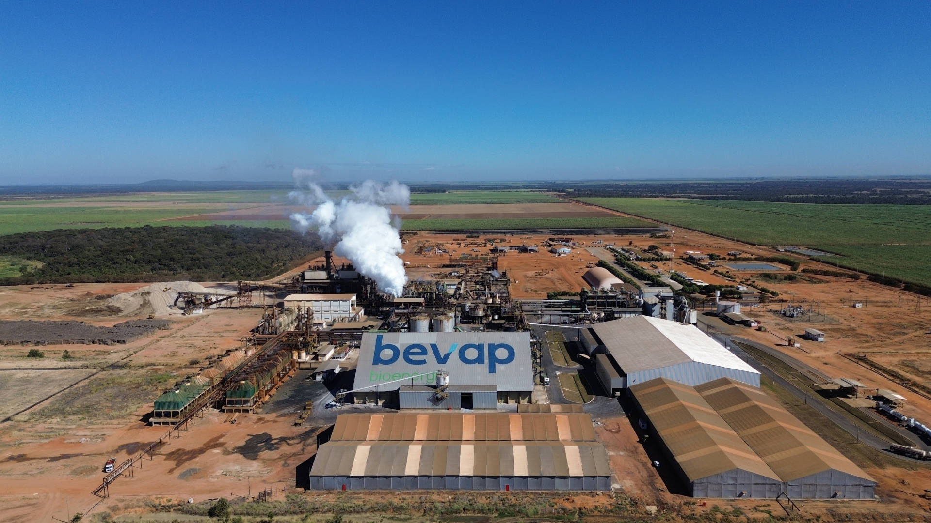 Planta industrial de bioenergia